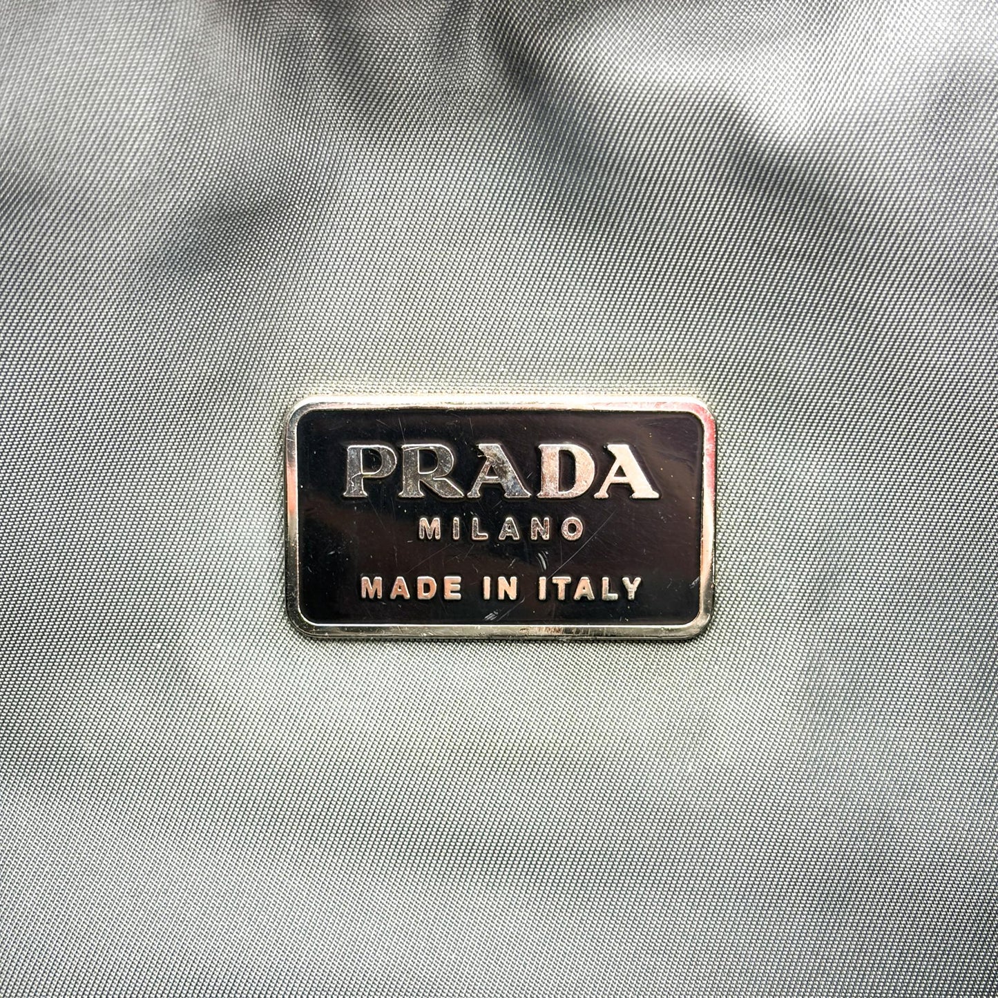 Prada Medium Nylon Backpack Grey