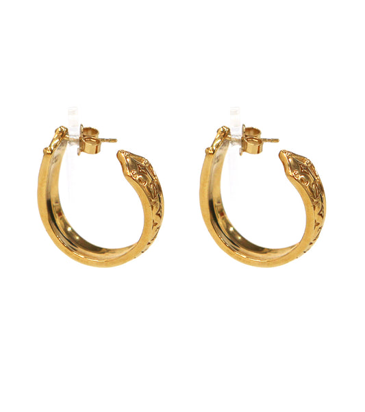 Louis Vuitton Nanogram Gold Earrings