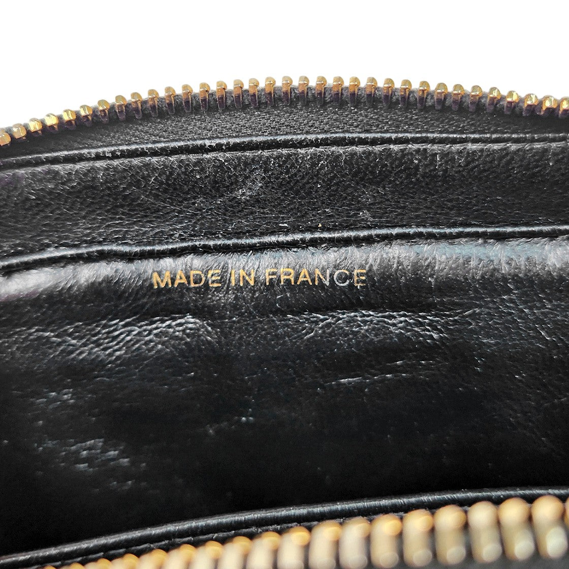 Chanel Black Faden Backpack