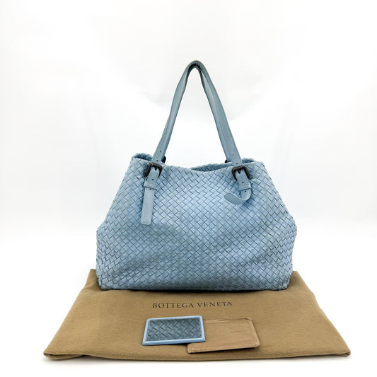 Bottega Veneta Intrecciato Tote Bag Sky Blue