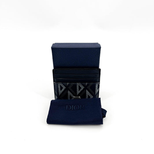Dior CD Diamond Card Holder Navy