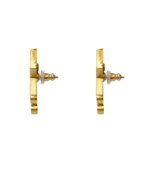 Chanel Coco Star Gold Earrings