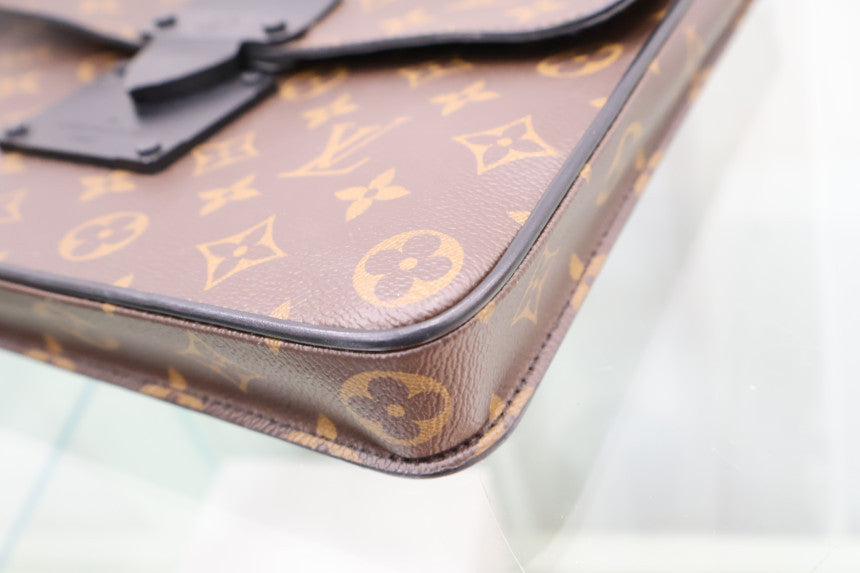Monogram S-Lock A4 Pouch Clutch
