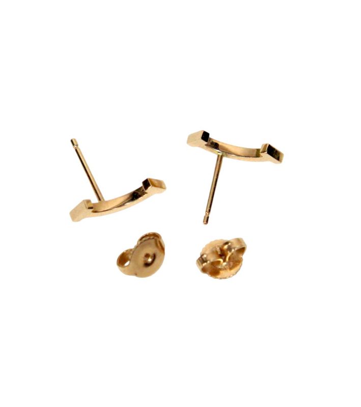 Tiffany & Co 18K Yellow Gold Tsmile Earrings