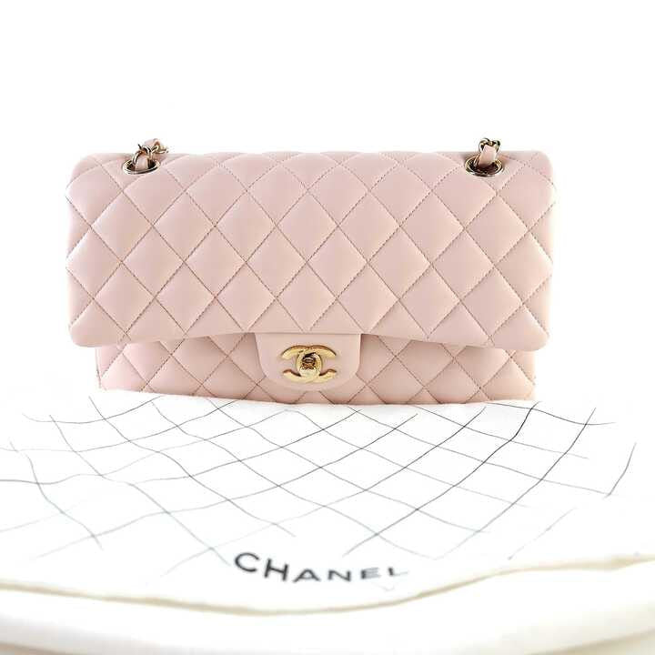 Medium Lambskin Classic Shoulder Bag A01112