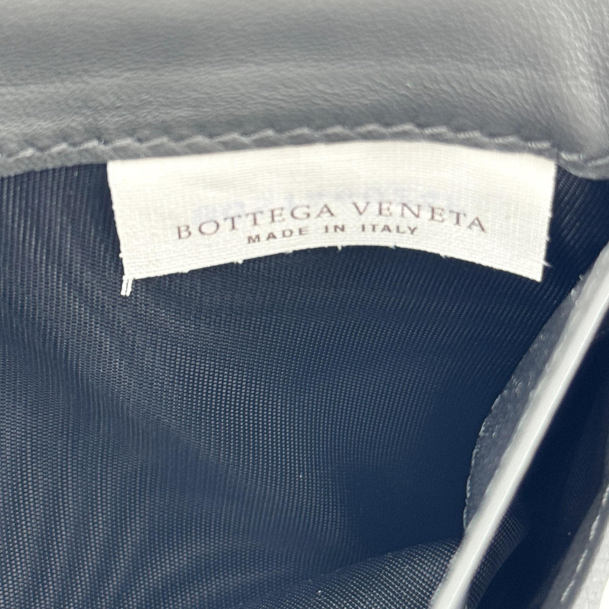 Bottega Veneta Intrecciato Flap Long Wallet Black
