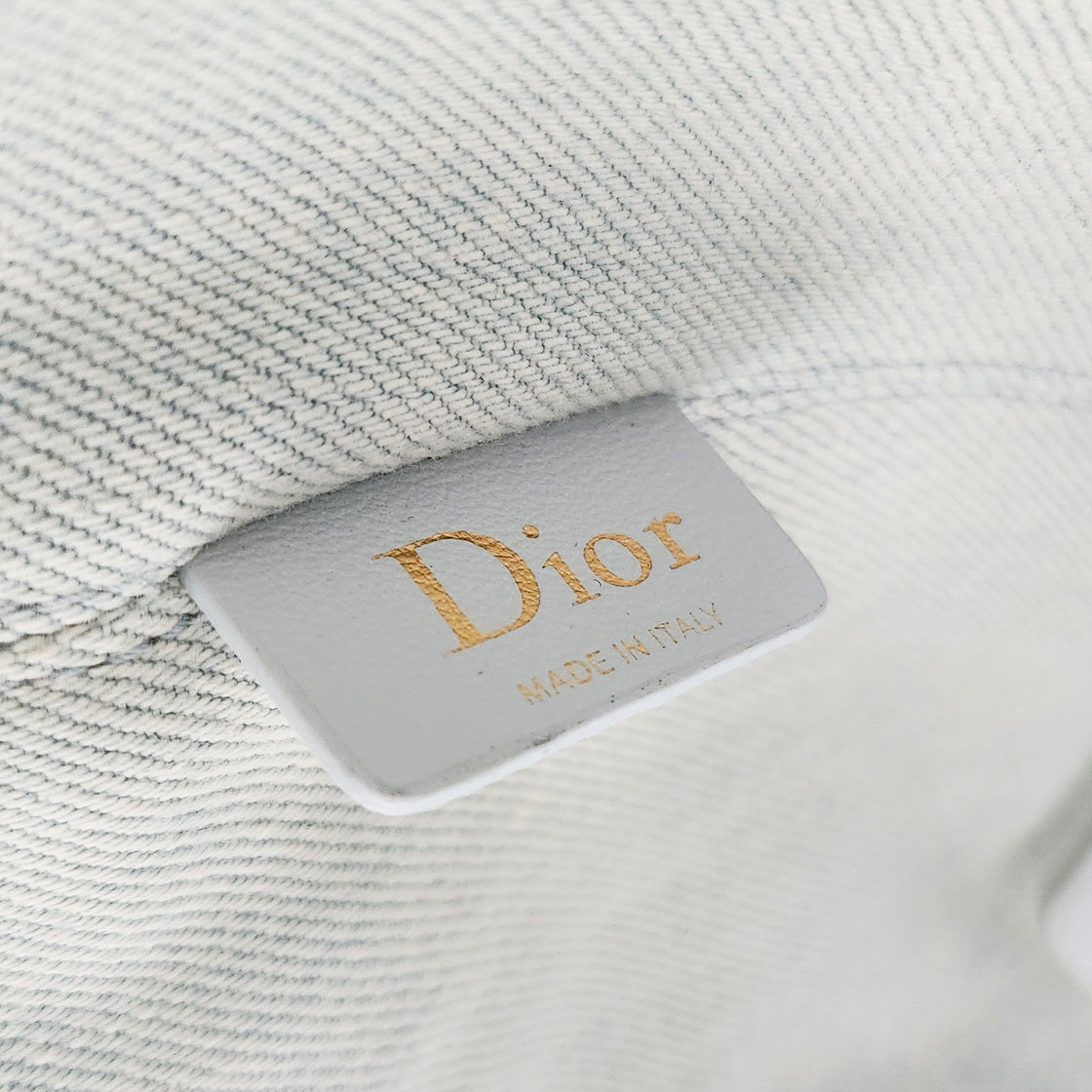 Dior Medium Toise Blue Denim Shoulder Bag