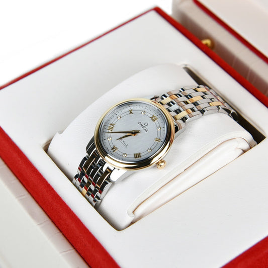 27.4 Omega De Ville Prestige Two-Tone Watch