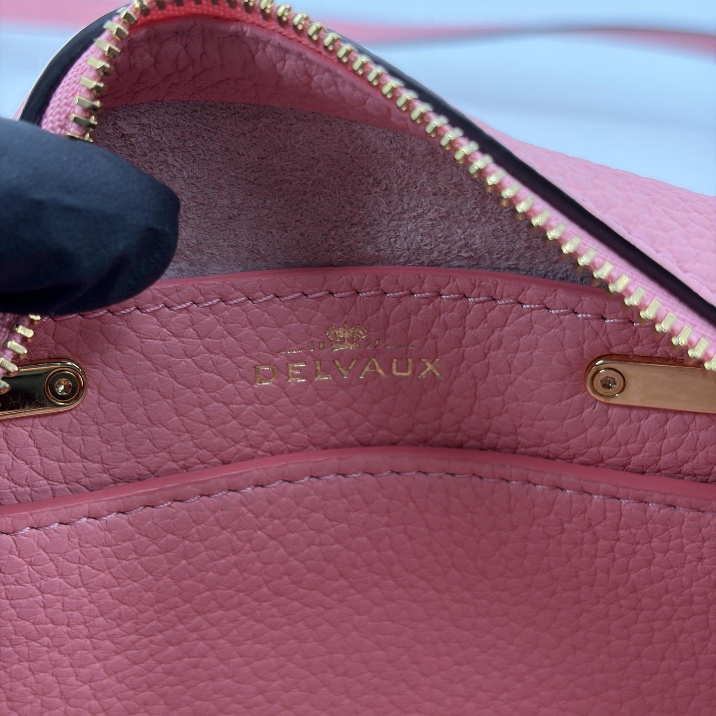 Delvaux Cool Box Nano Torrillon Soft Rose Pink