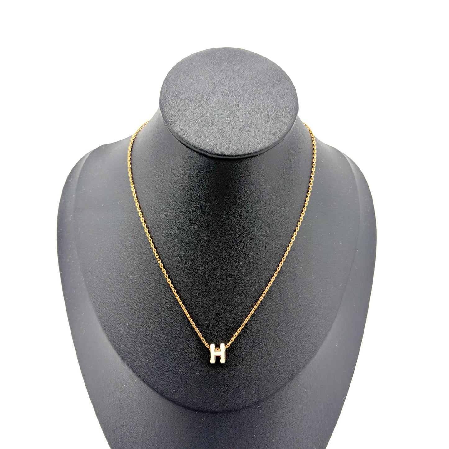 Hermès Pop H Pendant Necklace White Gold