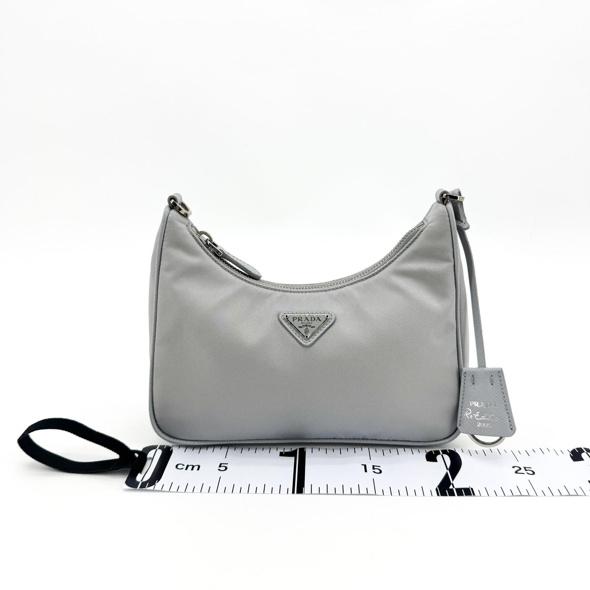 Prada Re-Edition 2005 Re-Ylon Crossbody Bag Grey