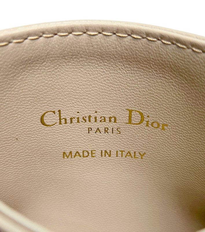 Dior Beige Caro Card Wallet