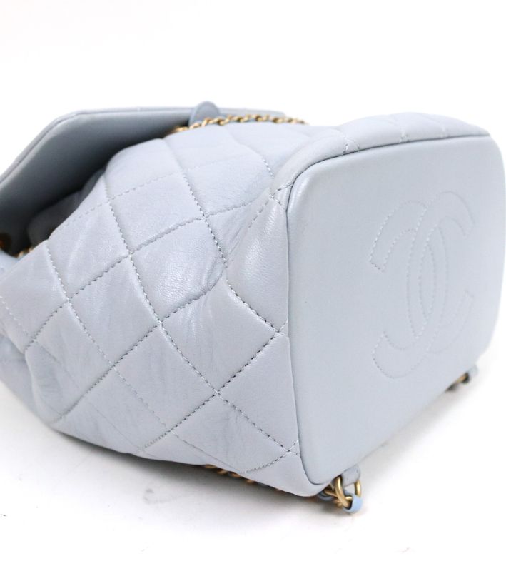 Chanel Blue 19 Backpack