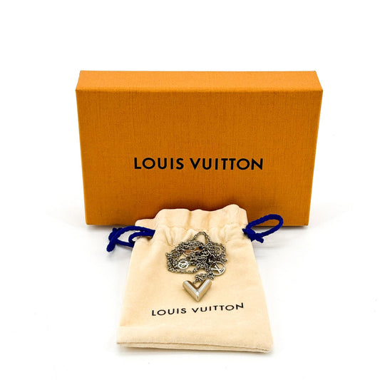 Louis Vuitton Essential V Necklace Silver