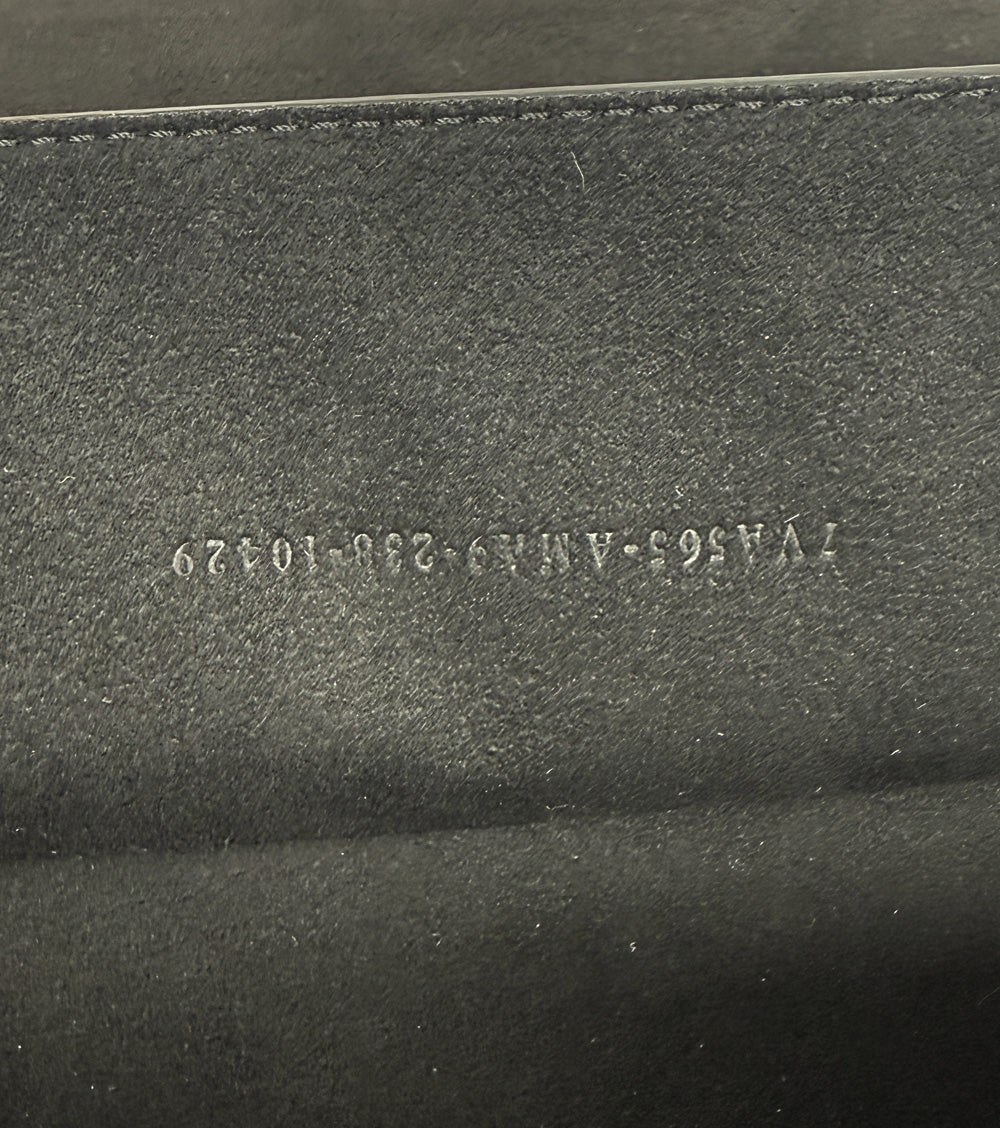 Fendi Black Zucca Baguette Trunk Crossbody Bag