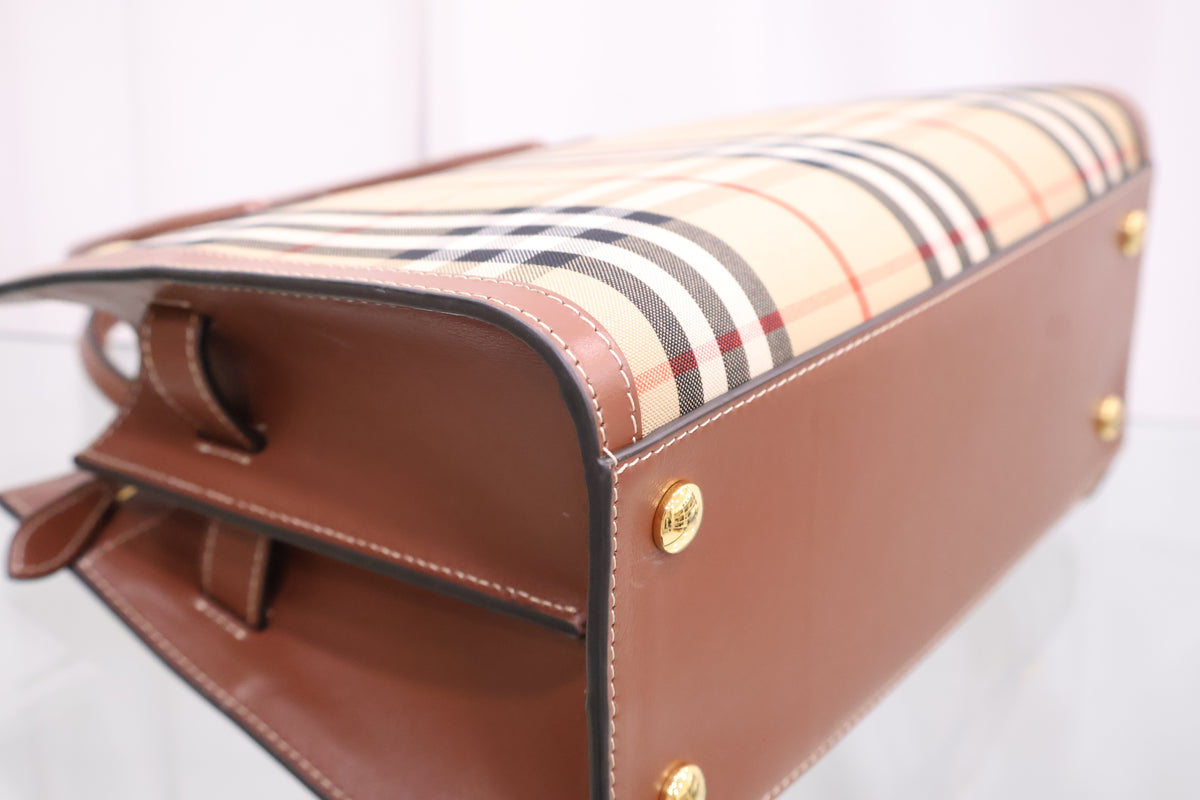 Baby Title Vintage Check Tote Bag 80252671