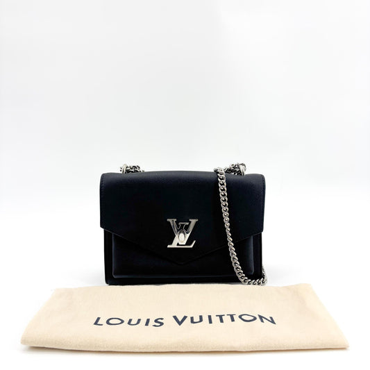 Louis Vuitton Lockme II BB Chain Shoulder Bag Black
