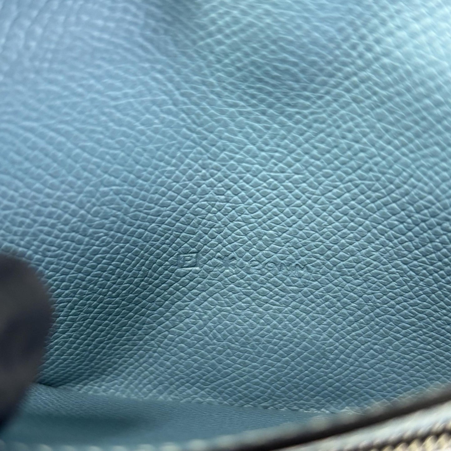 Hermès Beane Long Wallet Epsom & Palladium Hardware Blue France P Stamp
