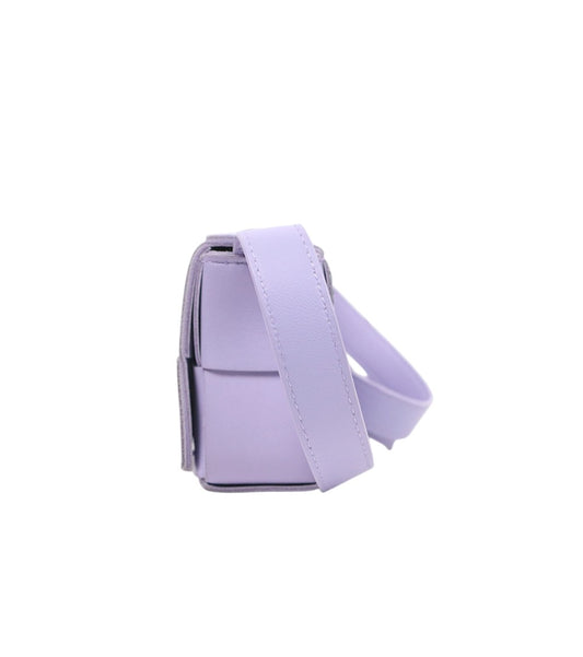 Bottega Veneta Mini Purple Cassette Crossbody Bag