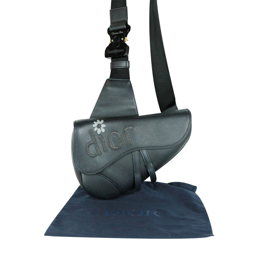By ERL Embroidered Logo Saddle Bag Crossbody 1ADPO093SER