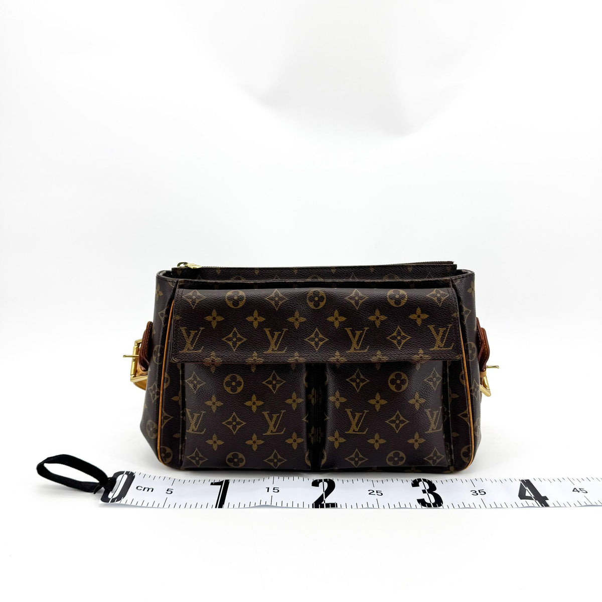Louis Vuitton Monogram Vivacity GM Crossbody Bag Brown