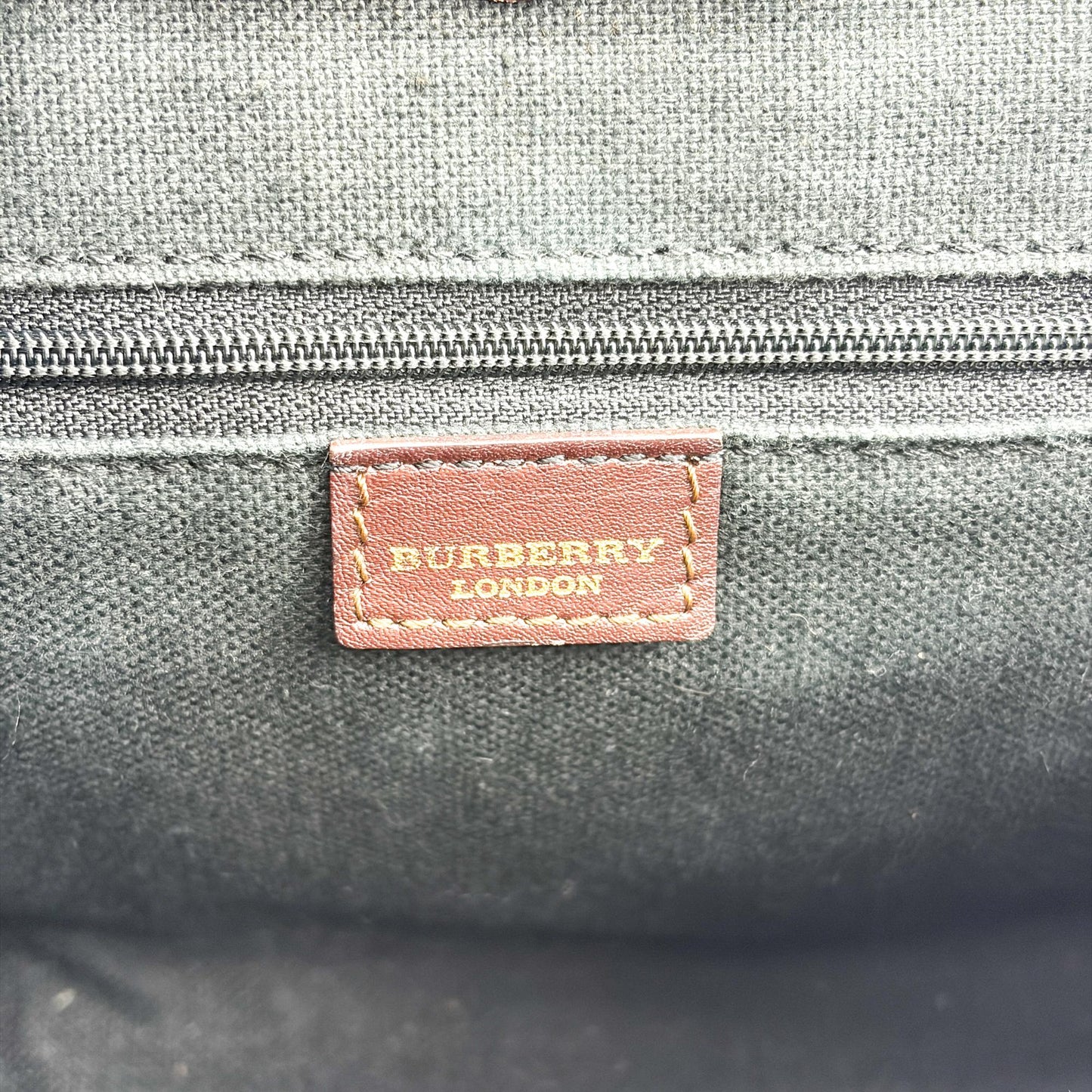 Burberry Nova Check Canvas Leather Buckle Shoulder Bag Beige Brown