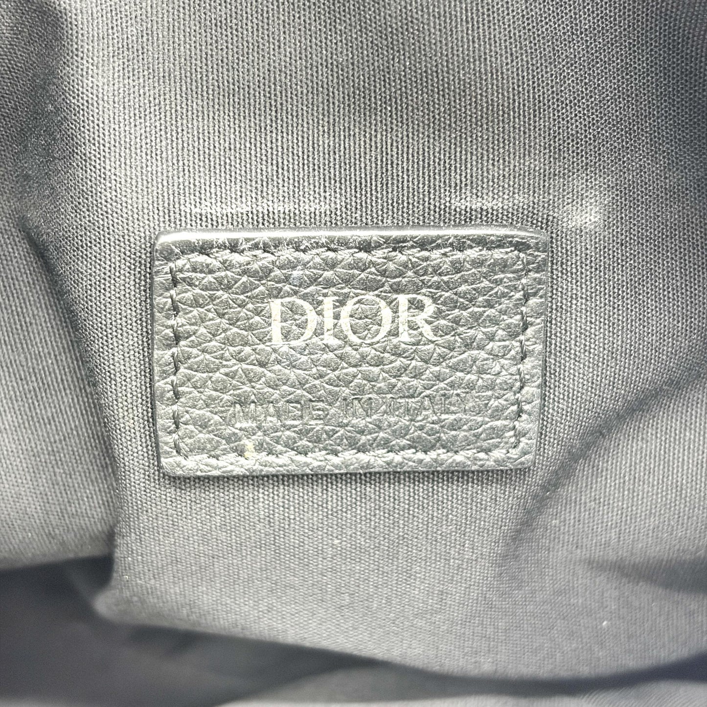 Dior Men's Saddle Bag Black Grain Calfskin