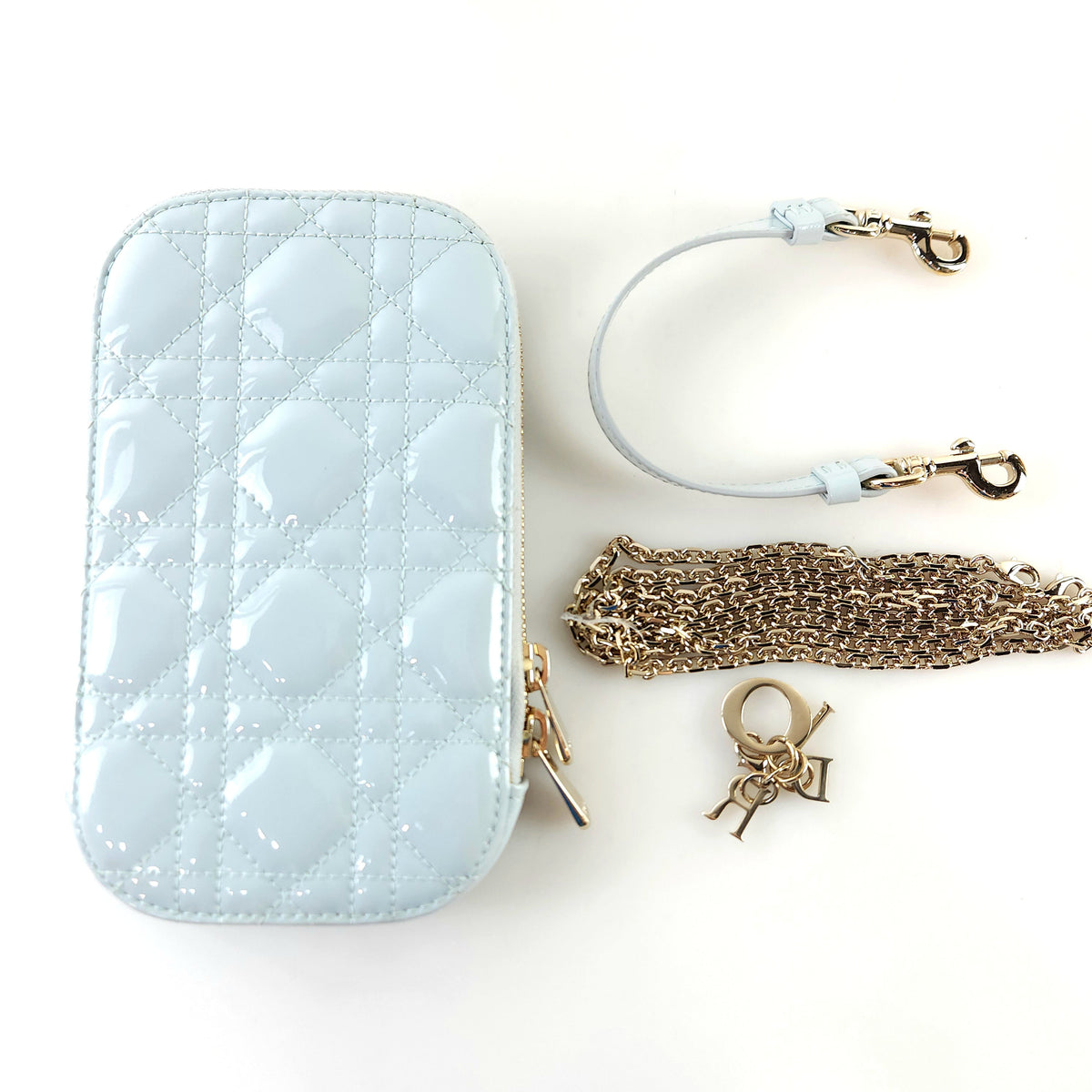 Patent Lady Phone Holder Crossbody Bag
