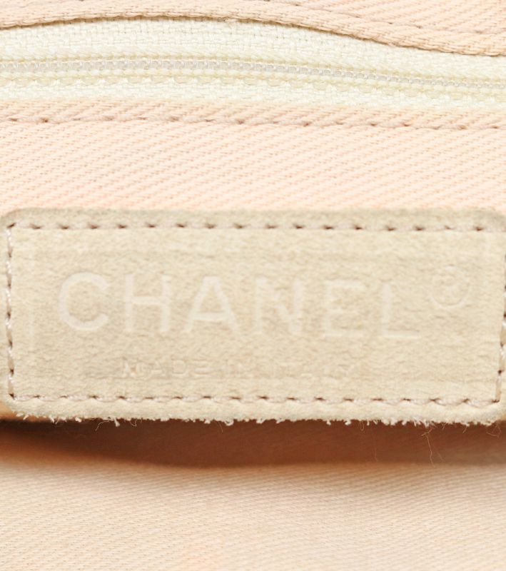 Chanel Black Canvas Flower CC Shoulder Bag