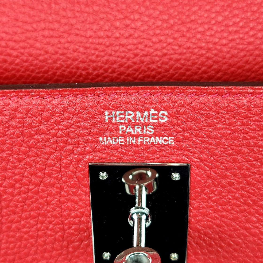 Hermès Kelly Bag 35 Square with "P" Engraving