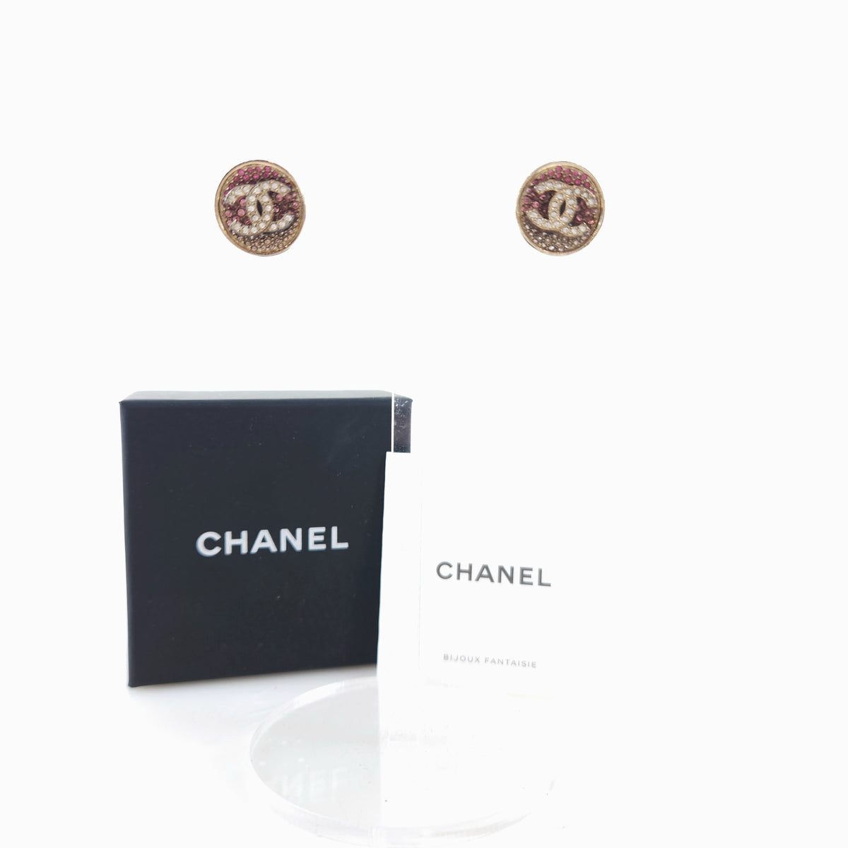CC Round Crystal Earrings ABA407