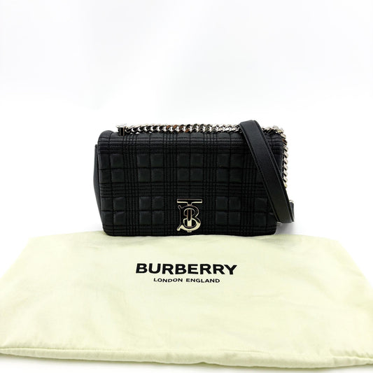 Burberry Small Lola Crossbody Bag Black Silver Hardware