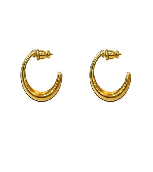 Dior Christian Dior Gold Hoop Earrings