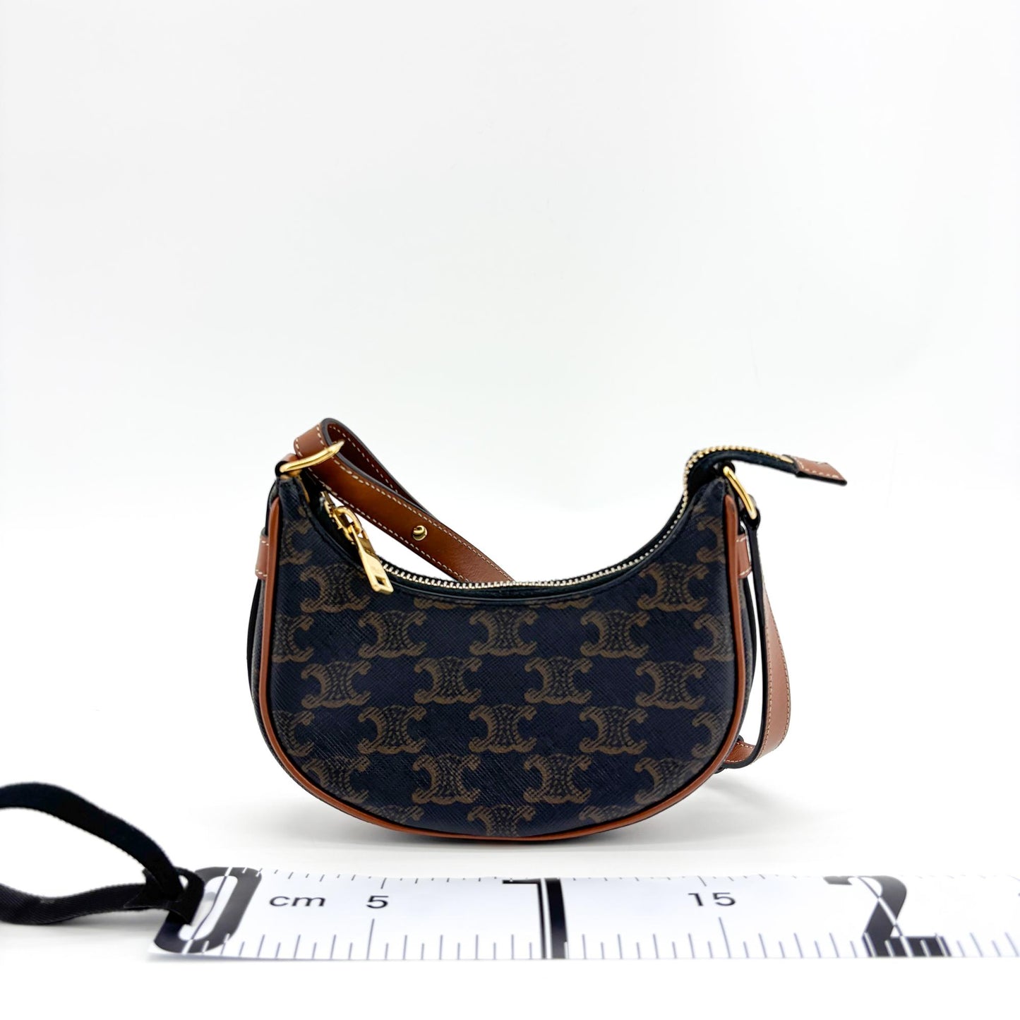 Celine Triomphe Canvas Mini Ava Bag Tan