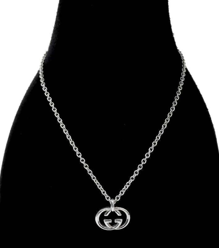 Gucci Interlocking G Silver Necklace