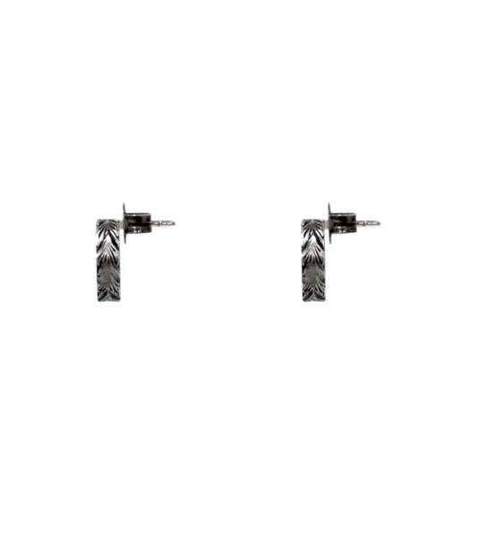 Gucci Ebony Interlocking G Silver Earrings