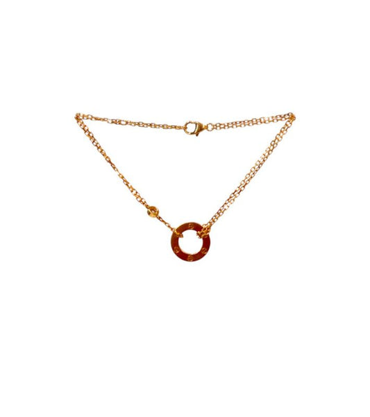 Cartier 18K Rose Gold and Diamond Love Bracelet