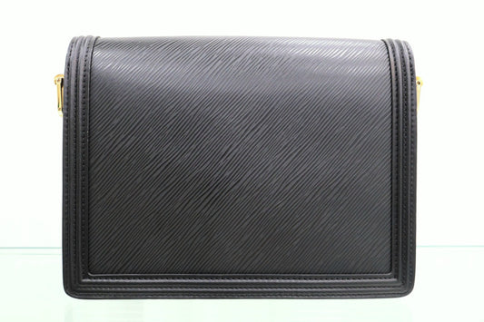 Dauphine Epi MM Black Shoulder Bag M56141