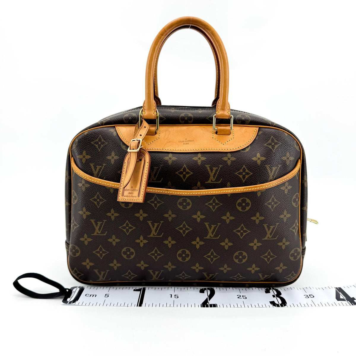 Louis Vuitton Monogram Deauville Tote Bag Brown