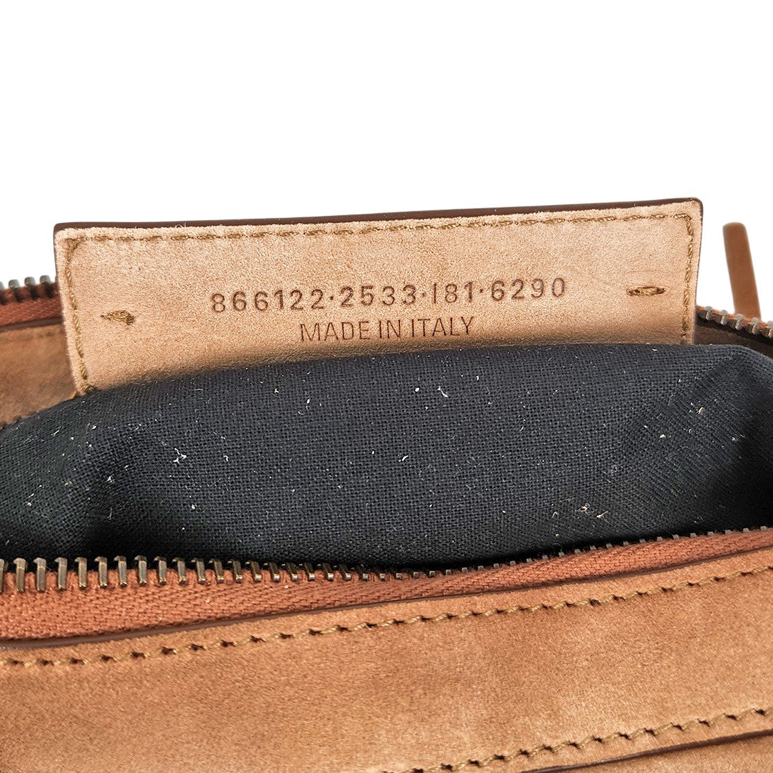Balenciaga Brown Mini Suede Le City Motor Bag