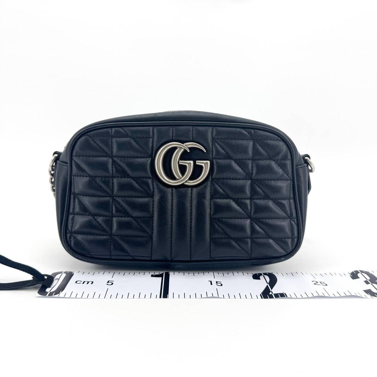 Gucci GG Marmont Matelassé Shoulder Bag Black