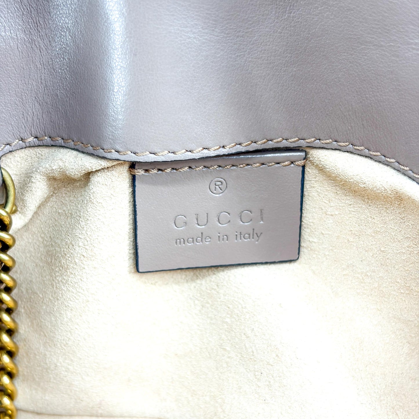 Gucci GG Marmont Super Mini Shoulder Bag Porcelain Rose