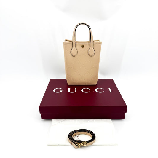 Gucci GG Mini Tote Bag Beige