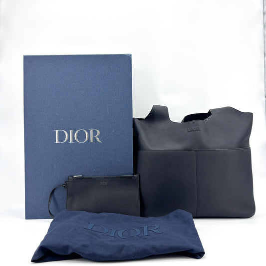 Dior Icon Calfskin Tote Bag (Black)