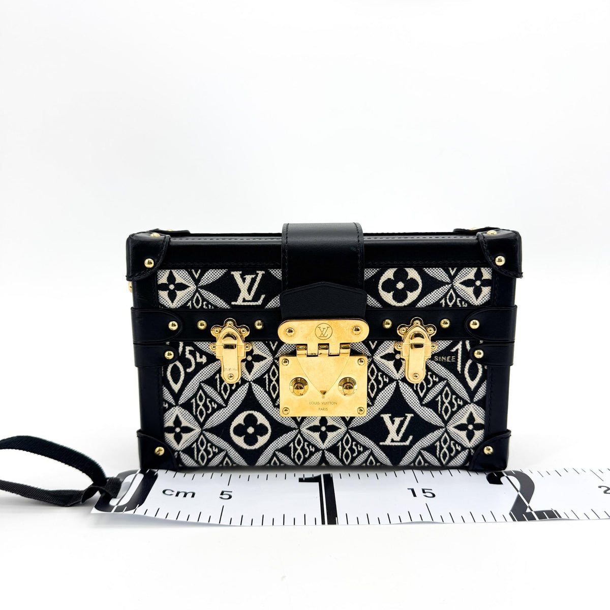 Louis Vuitton 1854 Monogram Petite Malle Trunk Shoulder Bag