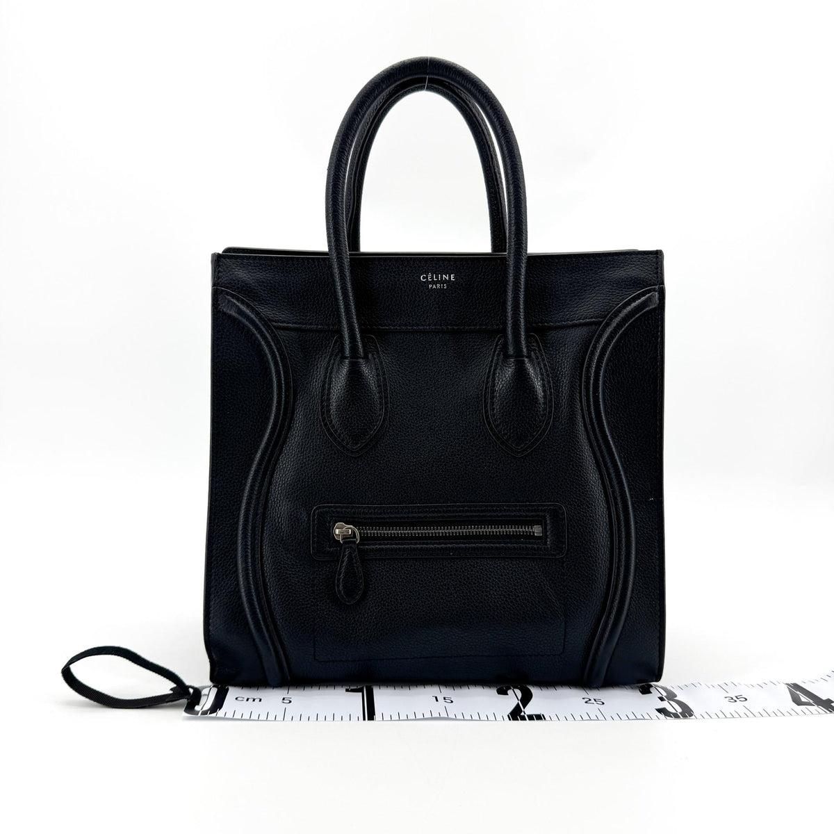 Celine Mini Luggage Bag Calfskin Black