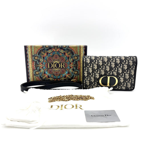 Dior 30 Montaigne Two-in-One Pouch Blue Dior Oblique Jacquard