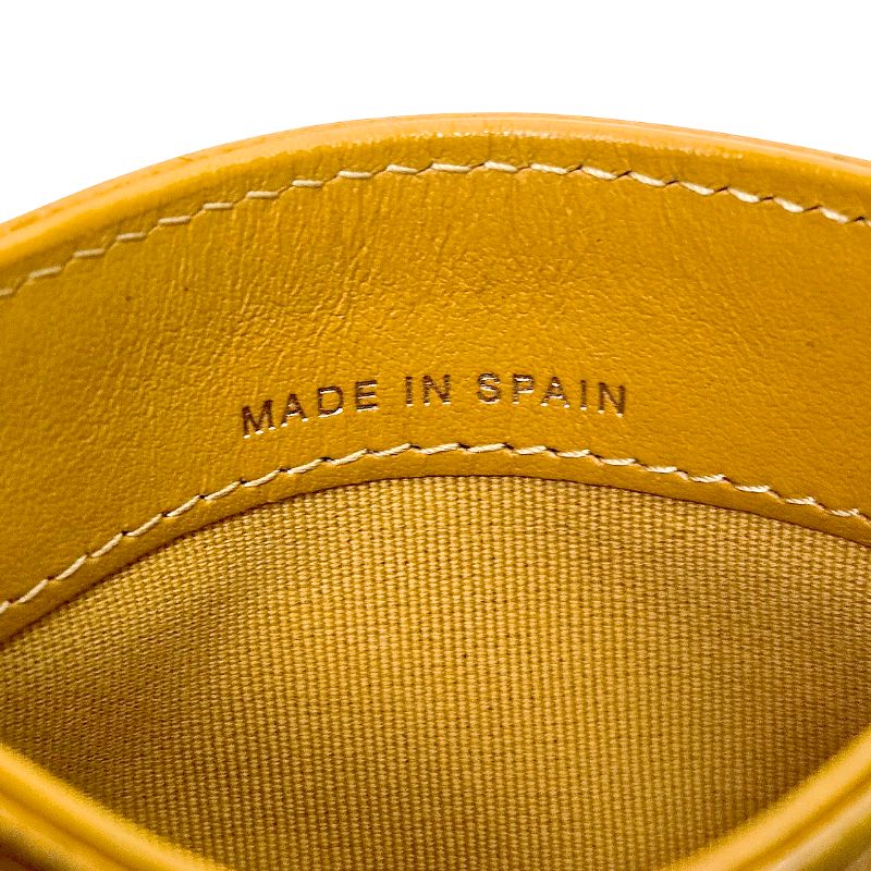 Chanel Yellow Caviar Skin Card Holder Wallet
