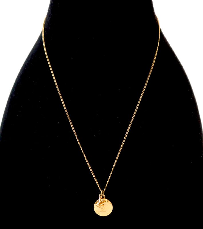 Louis Vuitton Monogram Charms Gold Necklace