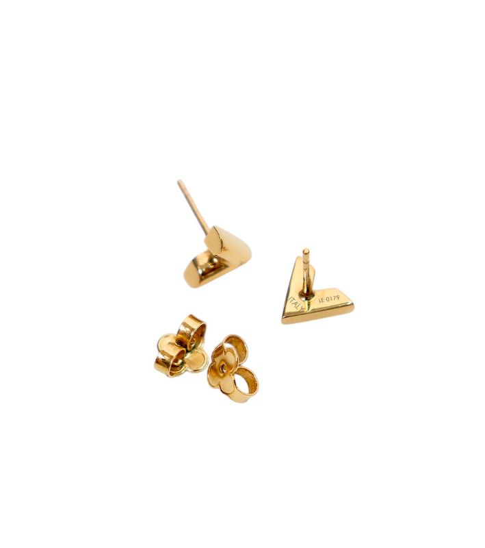 Louis Vuitton Essential V Gold Earrings